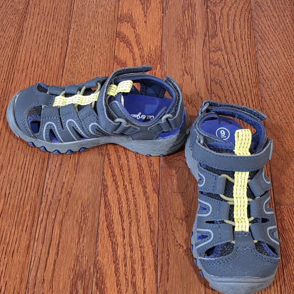 Kids Blue and Yellow Sandals